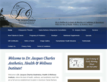 Tablet Screenshot of drjacquescharles.com